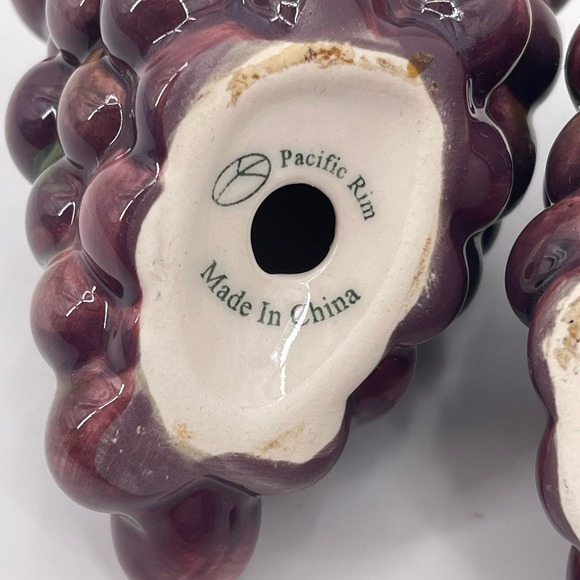 Pacific Rim GRAPES Salt and Pepper Shakers Decorative Collectible Purple - Picture 6 of 8
